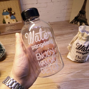 600/1000 ml Pink Water Bottle