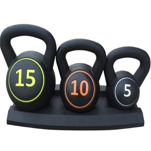 Whole Set 30 LBS Rubber Covered Kettlebell