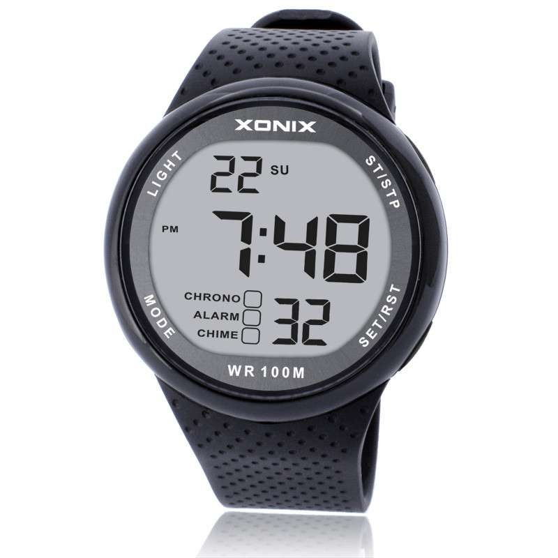 Dark Grey Waterproof Digital Watch