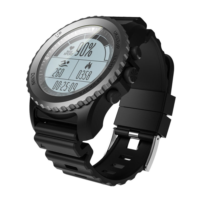 Heart Rate Monitor Compass Barometer Watch