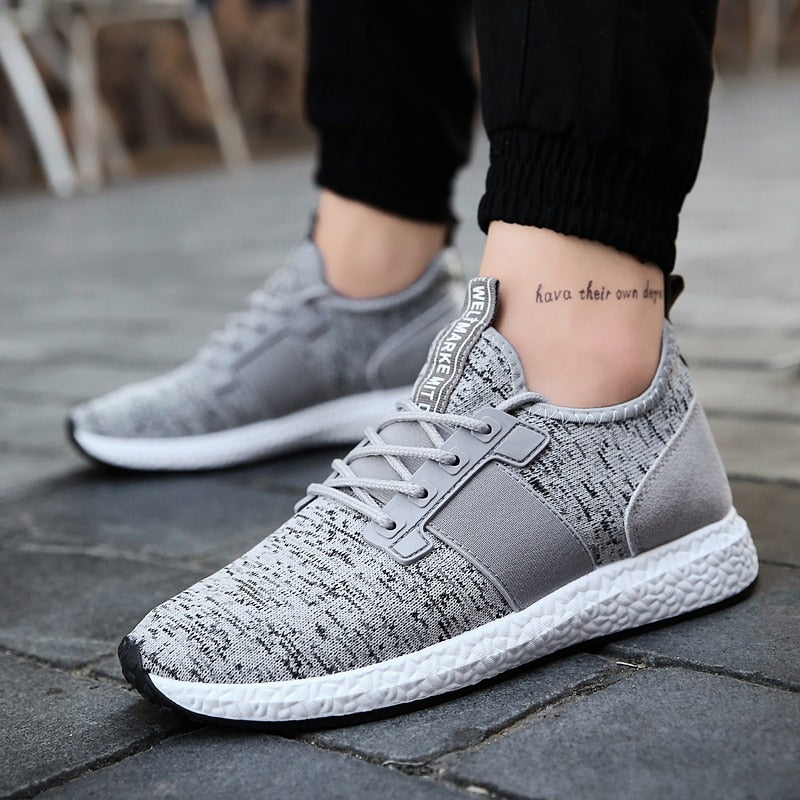 Comfortable Grey Running Sneakers