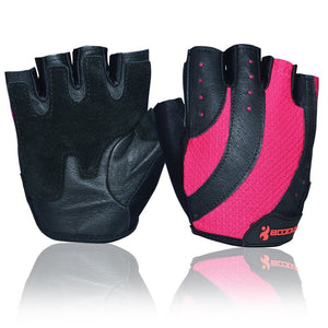 Pink Half Finger Breathable Glove