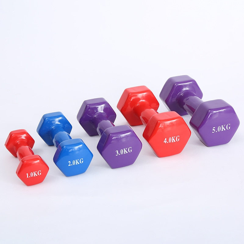 Multicolor 5 Weight Options Dumbell