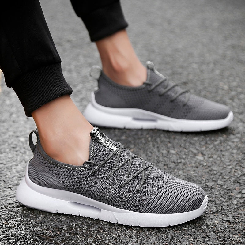 Comfortable Breathable Grey Sneakers