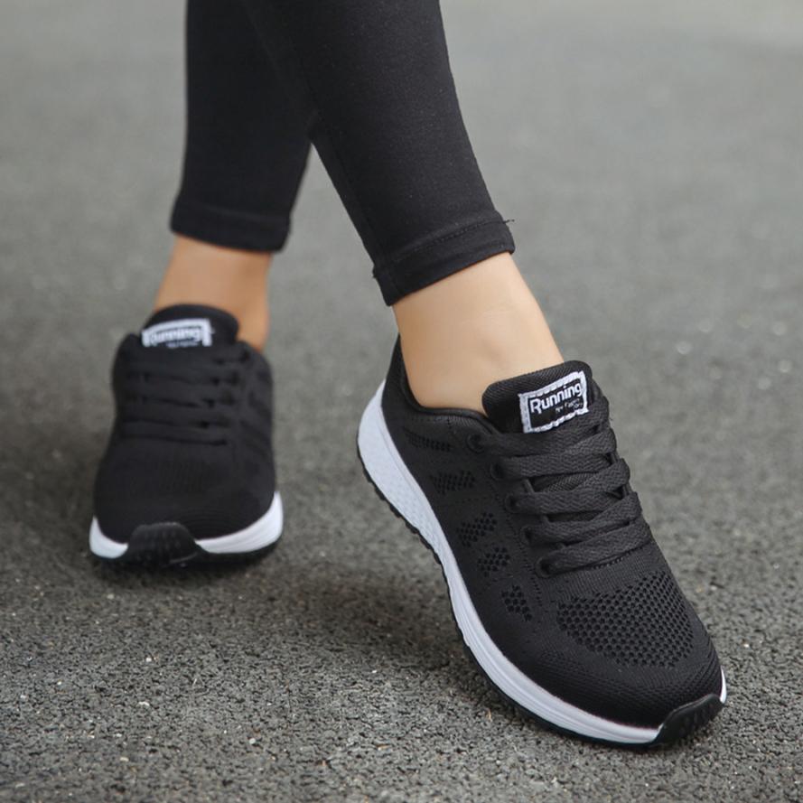 Breathable Casual Black Sneakers