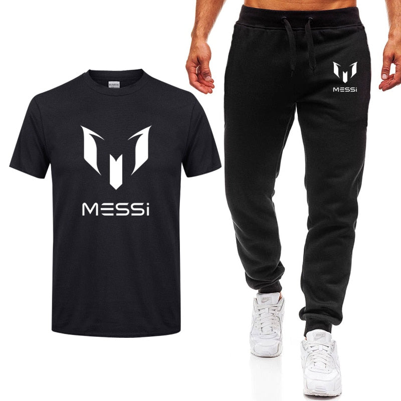 Messi Printed Long Black Track Suit
