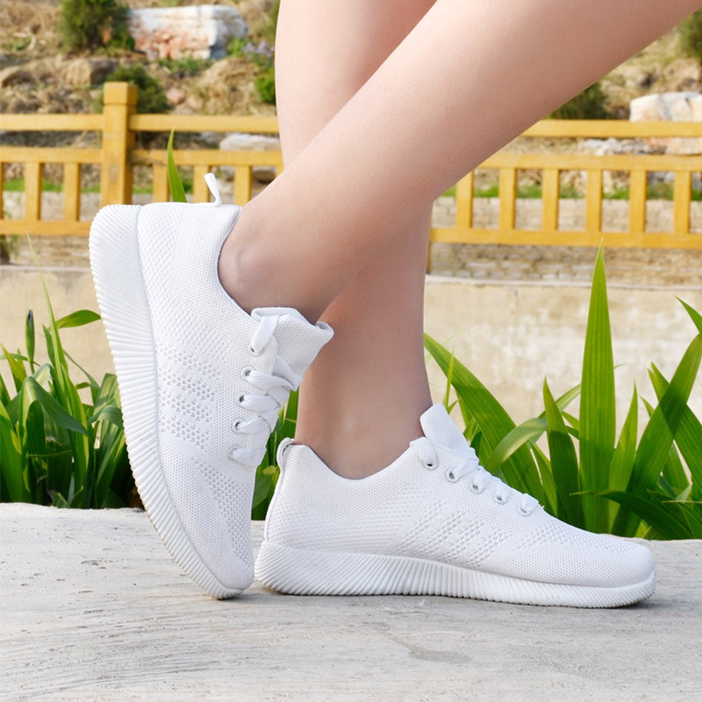Breathable White Sneakers